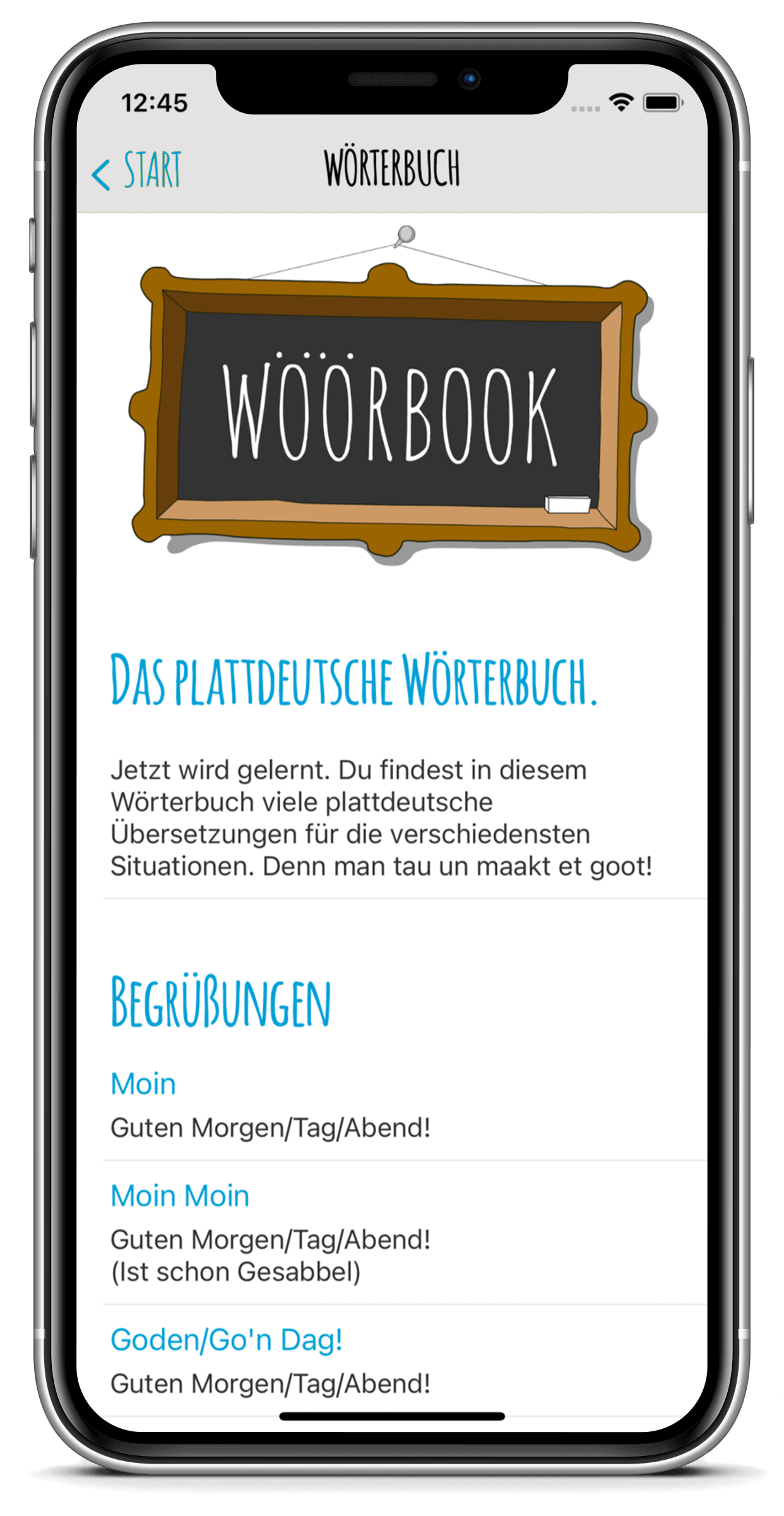 MOIN! App Woerterbuch