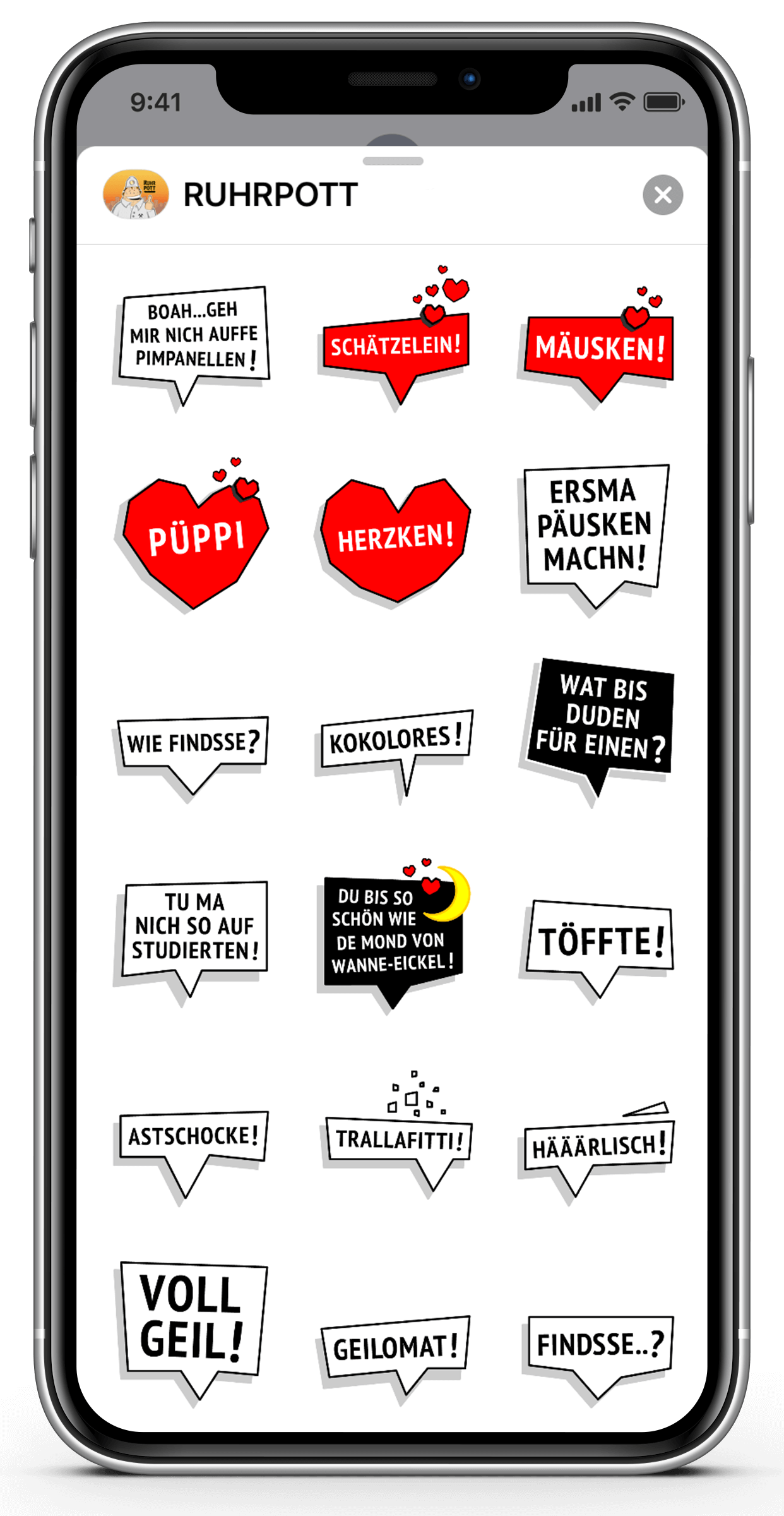 RUHRPOTT App iMessage Sticker 2